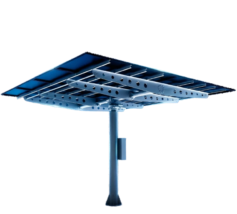 Como um sistema de rastreamento solar de eixo duplo pode melhorar a eficiência fotovoltaica?
